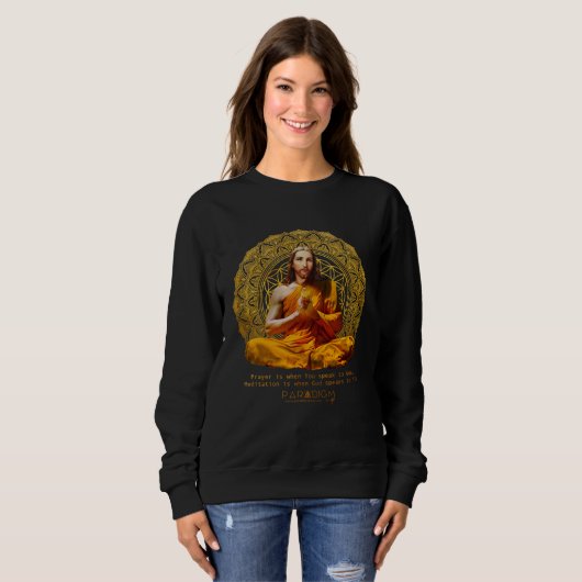 Sweatshirt Jesus Meditation (Devant entier)