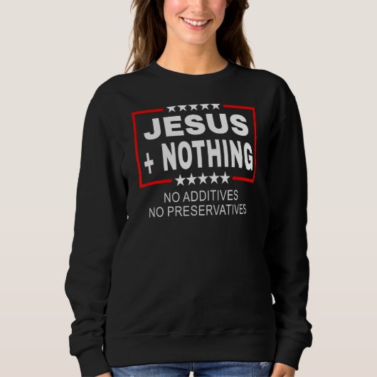 Sweatshirt Jésus Plus Rien Anti-Réveil (Devant)