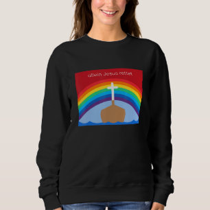 Sweatshirt Jésus seul sauve - Christian rainbow motif