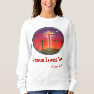 Sweatshirt jésus t'aime