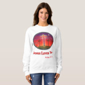Sweatshirt jésus t'aime (Devant entier)