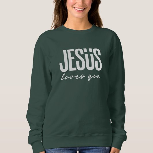 SWEATSHIRT JÉSUS VOUS AIME | CHRÉTIEN (Devant)