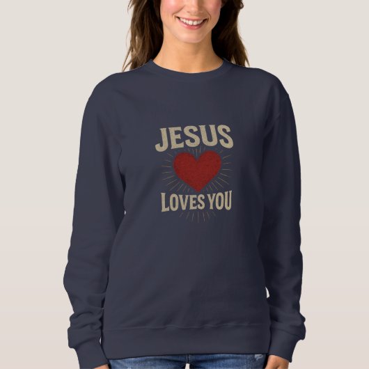 Sweatshirt JÉSUS Vous Aime - Chrétien (Devant)