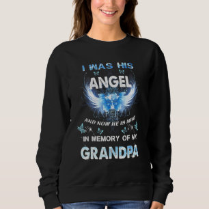 Sweatshirt J'Étais Son Ange Et Maintenant Il Est À Moi En Mém