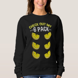 Sweatshirt Jetez Un Coup D'Oeil À Mon Six Pack Orange Fruit