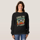 Sweatshirt Jeu 4e Classe Retro Vintage Gamer Retour (Devant entier)