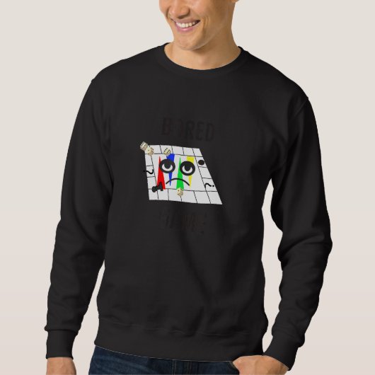 Sweatshirt Jeu Bored Jeu Jeu Dice MeepCartes Rôle Jouer (Devant)