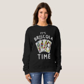 Sweatshirt Jeu Carte Italienne Briscola Joueur (Devant entier)