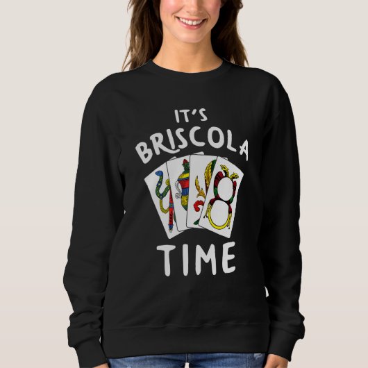 Sweatshirt Jeu Carte Italienne Briscola Joueur (Devant)