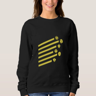 Sweatshirt Jeu de dés géométrique géométrique Jaune Polyédriq