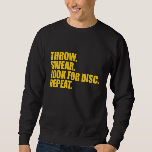 Sweatshirt Jeu de lecture de disque Rechercher le disque Répé (Devant)