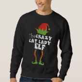 Sweatshirt Jeu de Noël CRAZY CHAT DAY Xmas (Devant)