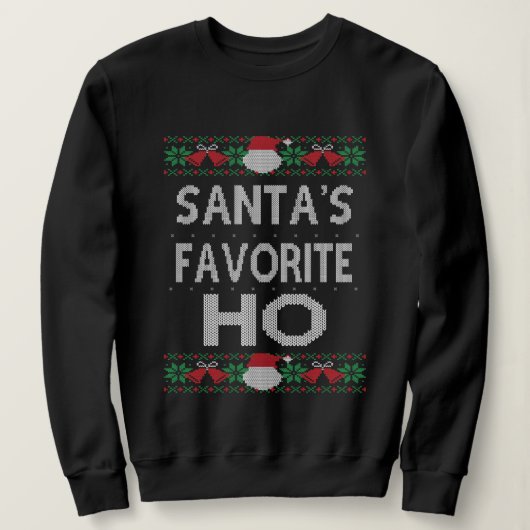 Sweatshirt Jeu de Noël préféré de Père Noël (Design devant)