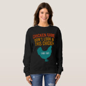 Sweatshirt Jeu de poulet Don (Devant entier)