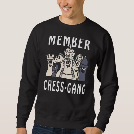 Sweatshirt Jeu d'échecs du jeu d'échecs membre (Devant)