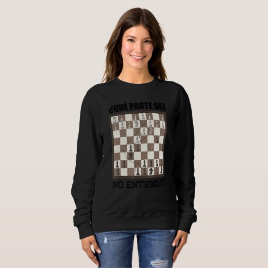 Sweatshirt Jeu d'échecs jeu d'échecs (Devant entier)