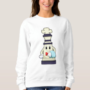 Sweatshirt Jeu d'échecs King comme serveur avec serviette