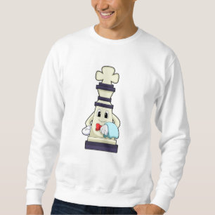 Sweatshirt Jeu d'échecs King comme serveur avec serviette