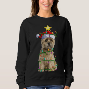 Sweatshirt Jeu d'éclairage de Noël correspondant Père Noël Ca