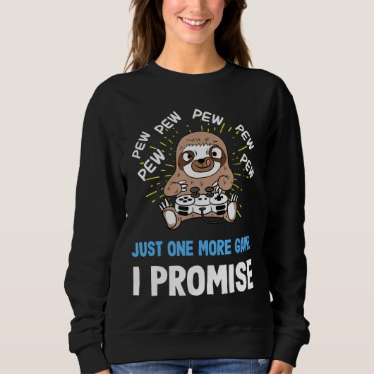 Sweatshirt Jeu Gamer Sloth (Devant)