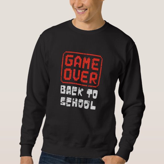 Sweatshirt Jeu génial Fin de l'année scolaire Enseignant Élèv (Devant)