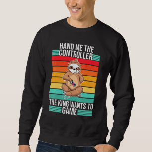 Sweatshirt Jeu Mains Moi Le Contrôleur King Console Gamer