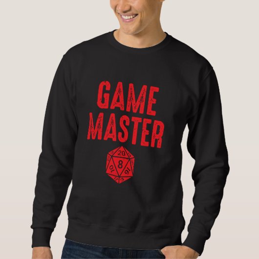 Sweatshirt Jeu Master Tabletop Rpg D20 Boardgame Gamer (Devant)