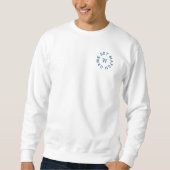 Sweatshirt Jeu Match Blue Monogram Mens Tennis Whites (Devant)