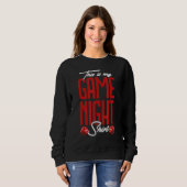 Sweatshirt Jeu Night Board Game Board Gamer Tablett (Devant entier)