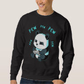 Sweatshirt Jeu Panda Pew Jeu Vidéo Jeu Ordinateur (Devant)