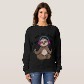 Sweatshirt Jeu Pew Gamer Sloth (Devant entier)