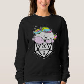 Sweatshirt Jeu Tabletop Dice Unicorn Dice RPG (Devant)