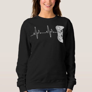 Sweatshirt Jeu vidéo de Gamer Heartbeat
