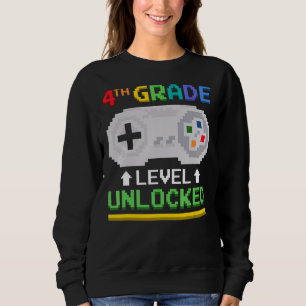 Sweatshirt Jeu vidéo de joueur déverrouillé de quatrième anné