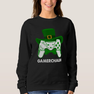 Sweatshirt Jeu vidéo Leprechaun Jour de la Saint Patrick Game