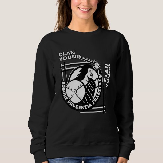 Sweatshirt Jeune clansman avec devise gaélique et épée (Devant)