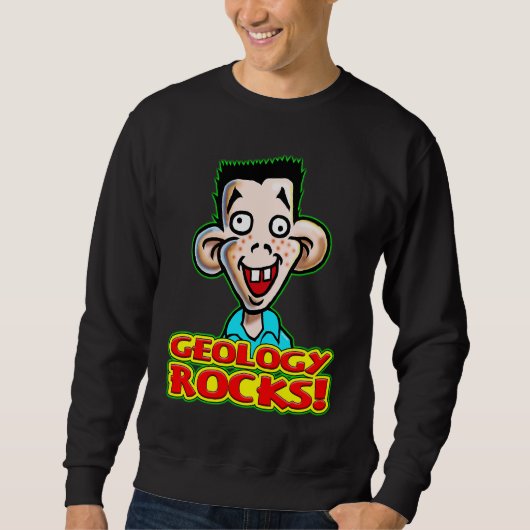 Sweatshirt Jeune élève Dicky Dingus dit que la géologie c'est (Devant)