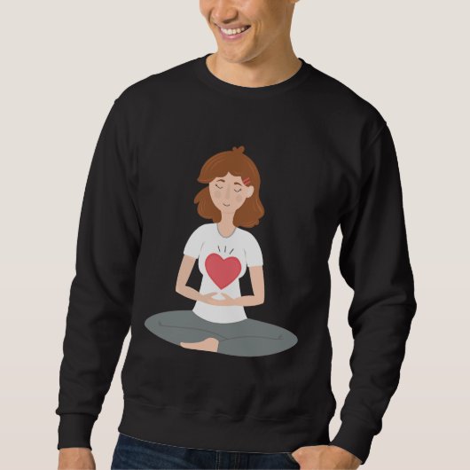 Sweatshirt Jeune femme Yoga Pot Vector (Devant)