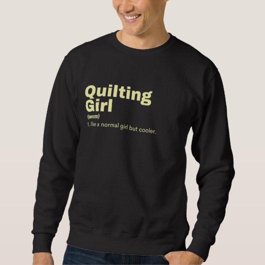 Sweatshirt Jeune fille au sol - Quilting (Devant)