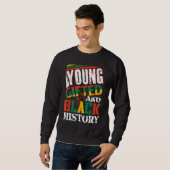 Sweatshirt Jeune Histoire Cadeau Et Noire (Devant entier)