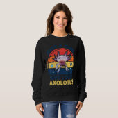 Sweatshirt Jeune Jeune Enfant Axolotl Mignonne Juste Une Fill (Devant entier)