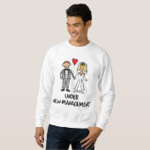 Sweatshirt Jeune Marié - Sous Nouvelle Direction (Devant entier)