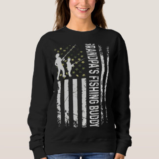 Sweatshirt Jeune Pêcheur Grand-père de la Buddy Papa Son Te