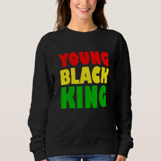 Sweatshirt Jeune roi noir Afro Américain Patrimoine Noir Afr
