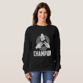 Sweatshirt Jeux à main Master Rock Papier Ciseaux Champion (Devant entier)