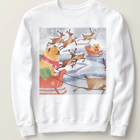 Sweatshirt JEUX REINDEER Chow chemises à chien choisir style