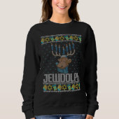 Sweatshirt Jewdolph Ugly Hanukkah Sweater Reindeer Menorah Ch (Devant)