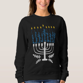 Sweatshirt jewish sayings menorah chanukah hanukkah