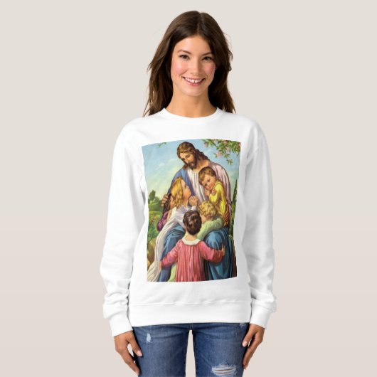 Sweatshirt Jezus Christus (Voorkant volledig)