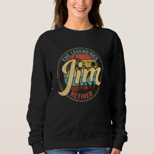 Sweatshirt Jim Legend A Pris Sa Retraite Personnalisée